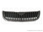   Skoda Superb 2008.11.01-2013.05.25 Hűtődíszrács fekete, alsó króm díszléccel (067M)