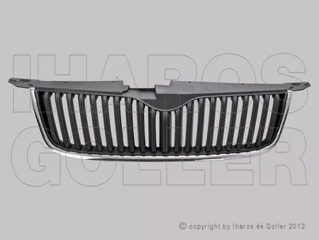 Skoda Yeti 2009.11.01-2013.08 Hűtődíszrács alsó króm díszléccel (1D5T)