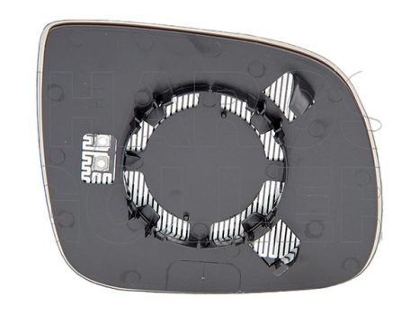 Audi Q5 2008.01.01-2012.08.31 Tükörlap cserélhető bal, aszférikus, fűthető, króm (092G)