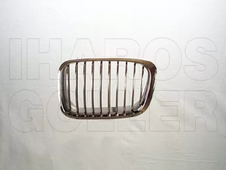 BMW 3 (E46) 1998.04.01-2001.08.31 Hűtődíszrács bal króm, króm-fekete (4a.)  (06PV)