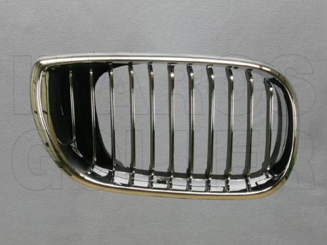 BMW 3 (E46) 2001.09.01-2005.02.28 Hűtődíszrács jobb,keret krómozott, bordák fekete (06M7)