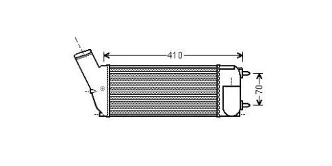 Citroen C4 2004.11.01-2008.08.01 Levegőelőhűtő (2.0HDi mot.k:DW10BTED4, aut.váltó) (0FZW)