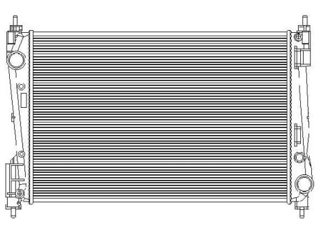 Fiat Linea 2007.08.01-2012.03.31 Vízhűtő (0KSF)