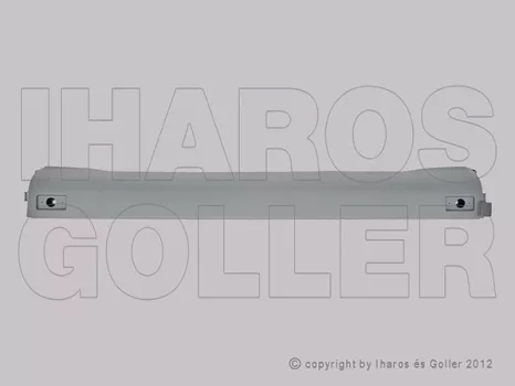 Mercedes Sprinter 2000.04.01-2006.05.30 Hátsó lökhárító középsőész (nem fellépős kiv.) (17C4)