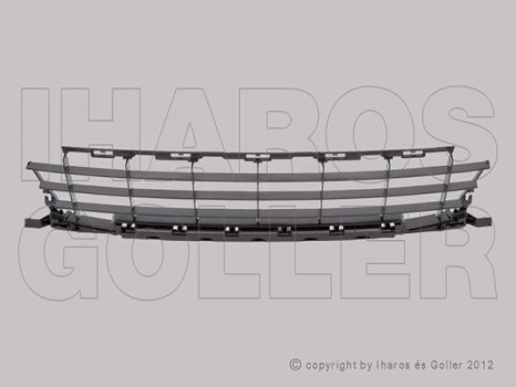 Peugeot 207 2006.06.01-2013.06.30 Rács a lökhárítóba, fekete alsó, SPORT (09-ig) (046N)