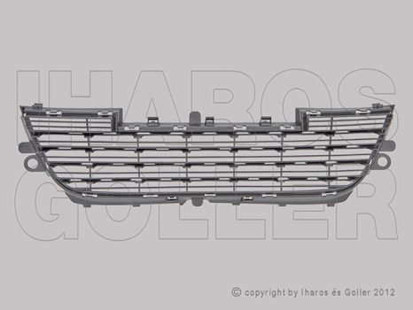 Peugeot 2008 2013.03.01-2016.03.31 Rács a lökhárítóba középső, alsó (1KRG)