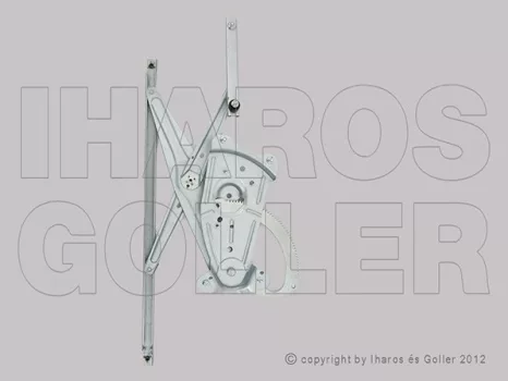 Renault Megane 2008.10.31-2012.03.31 Ablakemelő motor nélkül, jobb első (nem 3 ajtós) (1B9C)