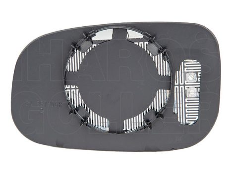 Volvo C30 2006.10.01-2009.10.31 Tükörlap cserélh., jobb, fűthető, aszférikus (kerek felf) (1B9F)