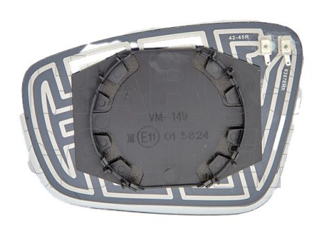 Seat Toledo 2013.01.01-2017.06.01 Tükörlap cserélhető jobb, domború, fűthető (16FE)