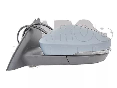 Skoda Octavia (5E) 2013.02.01-2016.09.30 Visszapillantó tükör bal,domború,fűthető,fényezendő,villogós,elektromos behajtható.,park.f. (13XZ)