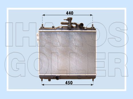 Hyundai Getz 2002.09.01-2006.10.31 Vízhűtő (0UBT)