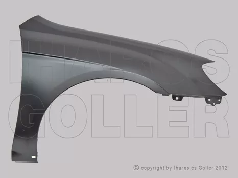 Kia Cerato 2004.02.15-2009.12.10 Első sárvédő jobb, díszléc lyukkal (0PML)