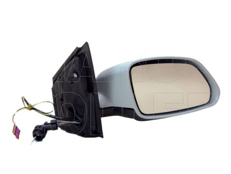 VW Polo IV 2005.04.01-2009.05.31 Visszapillantó tükör jobb, bowdenesen állítható, fényezendő, domború, villogóval (0RPG)