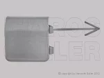   VW Polo V 2014.04.22-2017.05.01 Vonószemborítás első lökhárítóhoz (1B5U)