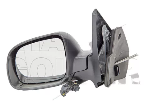 VW Bora 1998.11.01-2005.12.31 Visszapillantó tükör bal, aszférikus, bowdenes állítható, fekete (140X)