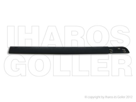 Renault Megane 2002.09.01-2005.12.31 Első ajtó díszléc bal, fekete, típusjelhez (5 a.) (0U9R)