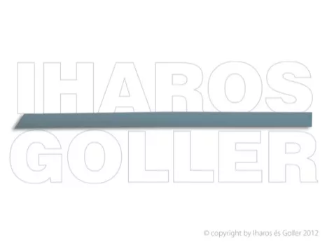 Opel Vectra C 2001.09.01-2005.08.31 Hátsó ajtó díszléc (4/5 a.) bal, alapozott (0U9Z)