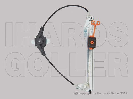 Fiat Grande Punto 2005.10.01-2009.11.30 Ablakemelő (manuális) jobb hátsó (02V0)