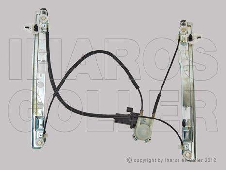 Renault Megane 2002.09.01-2005.12.31 Ablakemelő (motoros) bal (3 ajtós) 2 pólusú (096K)